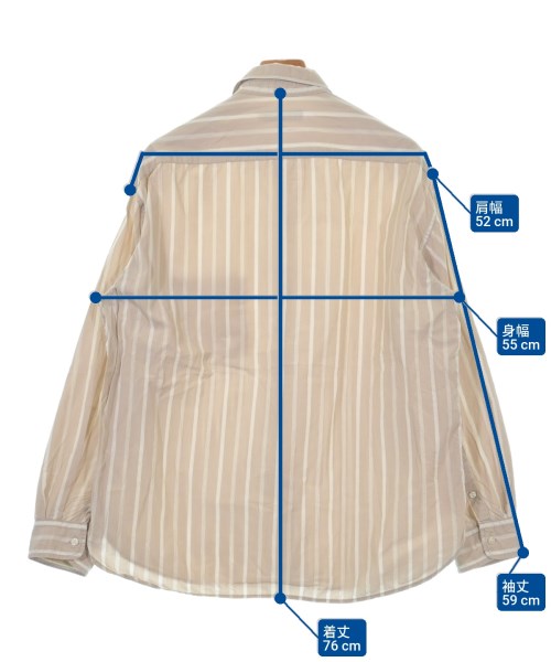 RAGEBLUE（レイジブルー）カジュアルシャツ ベージュ サイズ:L メンズ/2200617667056