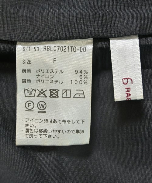 RAGEBLUE（レイジブルー）ジャケット 黒 サイズ:F レディース/2200619227043