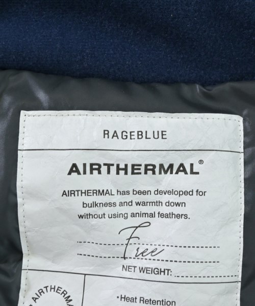 RAGEBLUE（レイジブルー）ダウンジャケット/ダウンベスト 青 サイズ:F レディース/2200672467028