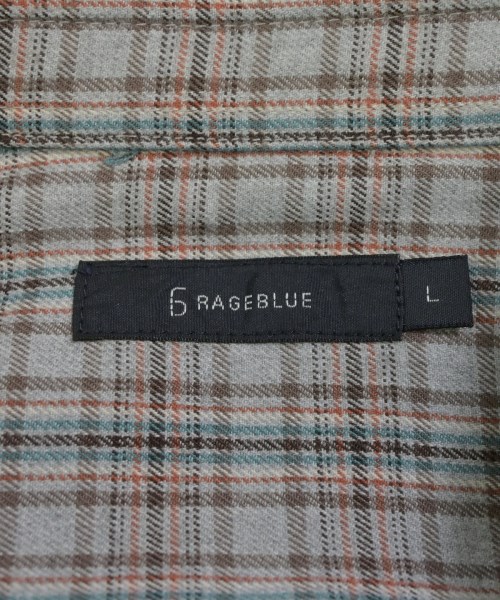 RAGEBLUE（レイジブルー）カジュアルシャツ グレー サイズ:L メンズ/2200679708131