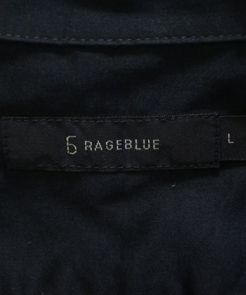 RAGEBLUE（レイジブルー）カジュアルシャツ 黒 サイズ:L メンズ/2200692221051