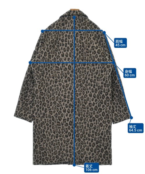 HYSTERIC GLAMOUR（ヒステリックグラマー）チェスターコート 茶 サイズ:L メンズ/2200633262037