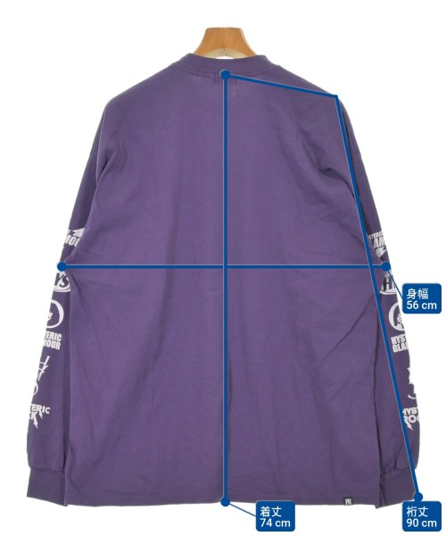 HYSTERIC GLAMOUR（ヒステリックグラマー）Tシャツ・カットソー 紫 サイズ:XL メンズ/2200635131102