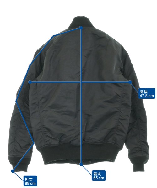 HYSTERIC GLAMOUR（ヒステリックグラマー）ミリタリーブルゾン 黒 サイズ:S メンズ/2200620365017