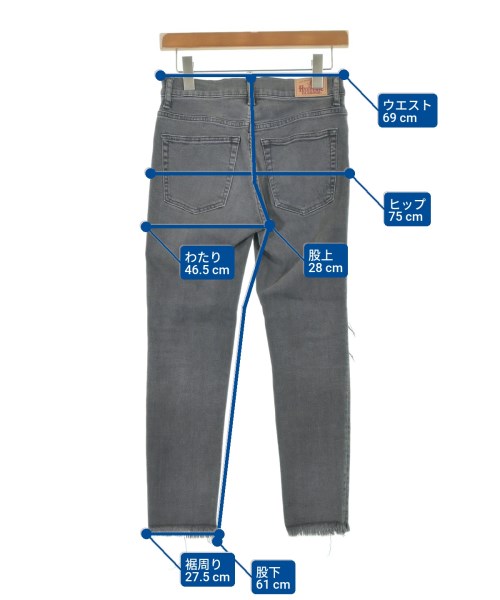 HYSTERIC GLAMOUR（ヒステリックグラマー）デニムパンツ グレー サイズ:26(XXS位) メンズ/2200538950015