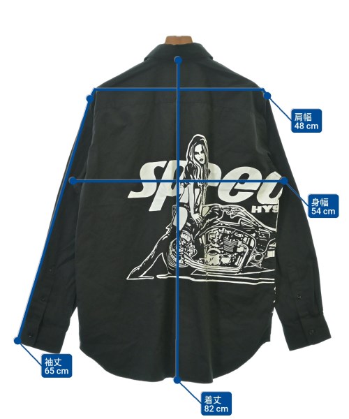 HYSTERIC GLAMOUR（ヒステリックグラマー）カジュアルシャツ 黒 サイズ:XL メンズ/2200621591040