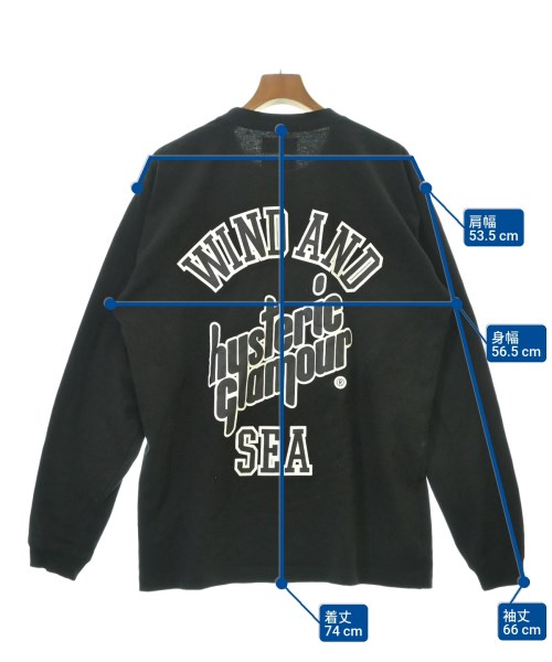 HYSTERIC GLAMOUR（ヒステリックグラマー）Tシャツ・カットソー 黒 サイズ:XL メンズ/2200621591064