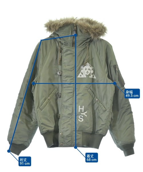 HYSTERIC GLAMOUR（ヒステリックグラマー）ミリタリーブルゾン カーキ サイズ:M メンズ/2200612386365