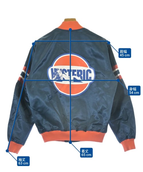 HYSTERIC GLAMOUR（ヒステリックグラマー）スタジャン 紺 サイズ:S メンズ/2200612386419