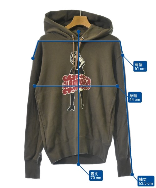 HYSTERIC GLAMOUR（ヒステリックグラマー）パーカー 茶 サイズ:S メンズ/2200612386563