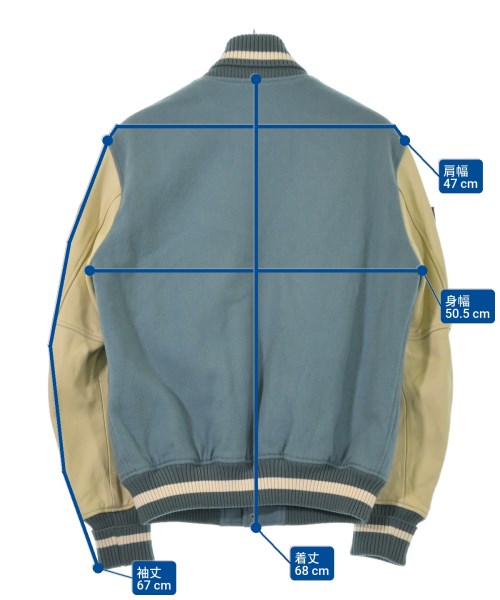 HYSTERIC GLAMOUR（ヒステリックグラマー）スタジャン 青 サイズ:M メンズ/2200612774087