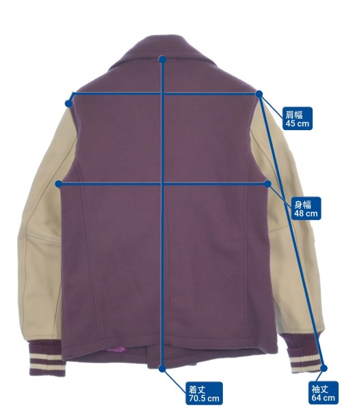 HYSTERIC GLAMOUR（ヒステリックグラマー）ピーコート 紫 サイズ:M メンズ/2200612774117