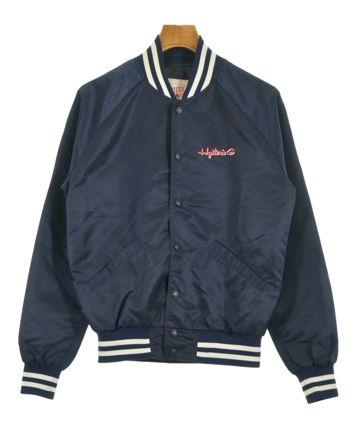 HYSTERIC GLAMOUR（ヒステリックグラマー）スタジャン 紺 サイズ:S