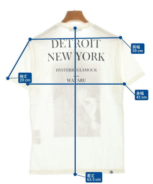 HYSTERIC GLAMOUR（ヒステリックグラマー）Tシャツ・カットソー 白 サイズ:S メンズ/2200628344120