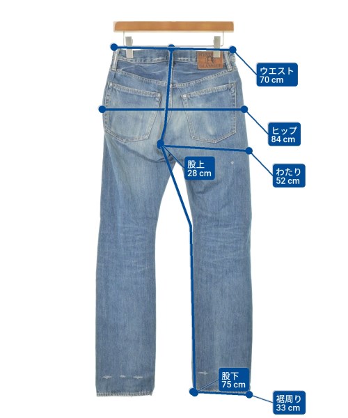 HYSTERIC GLAMOUR（ヒステリックグラマー）デニムパンツ 青 サイズ:28(S位) メンズ/2200630169032