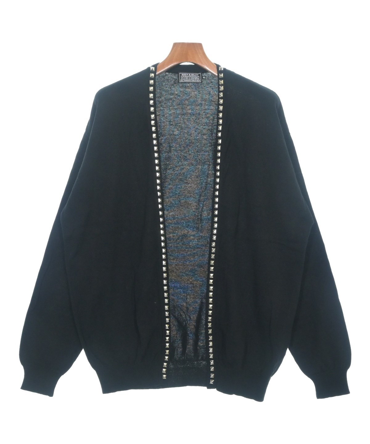 【超美品】ヒステリックグラマー　カーディガン　黒　XL HYSTERIC GLAMOUR（ヒステリックグラマー）カーディガン 黒 サイズ:XL