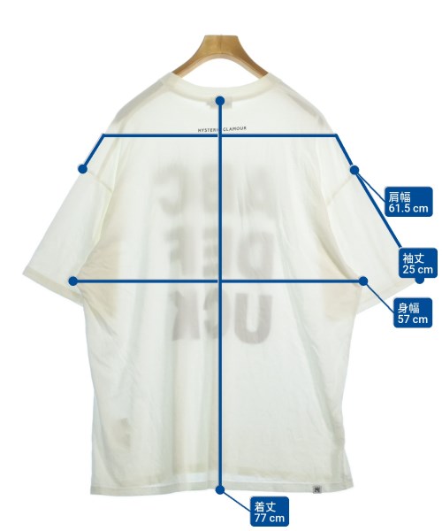HYSTERIC GLAMOUR（ヒステリックグラマー）Tシャツ・カットソー 白 サイズ:XL メンズ/2200613891073