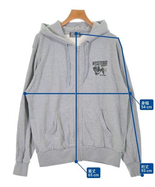 HYSTERIC GLAMOUR（ヒステリックグラマー）パーカー グレー サイズ:XL メンズ/2200619747084