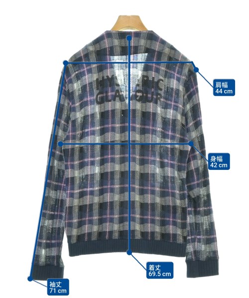 HYSTERIC GLAMOUR（ヒステリックグラマー）カーディガン 紺 サイズ:S メンズ/2200611714022