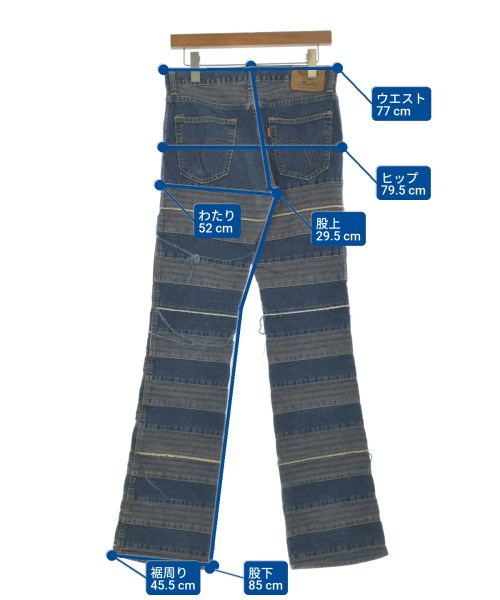 HYSTERIC GLAMOUR（ヒステリックグラマー）デニムパンツ 紺 サイズ:L メンズ/2200655398011