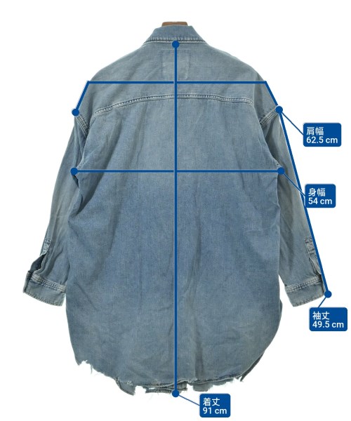 HYSTERIC GLAMOUR（ヒステリックグラマー）カジュアルシャツ 青 サイズ:F メンズ/2200653459134