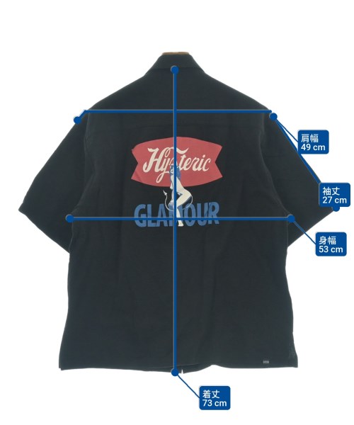 HYSTERIC GLAMOUR（ヒステリックグラマー）カジュアルシャツ 黒 サイズ:XL メンズ/2200653459196