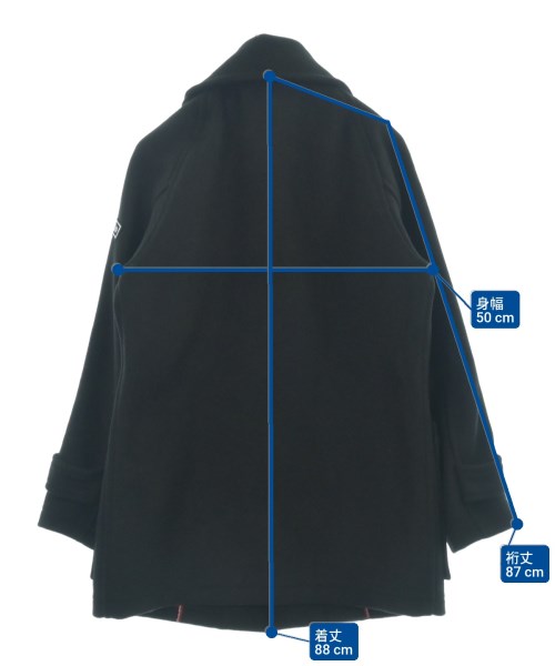 HYSTERIC GLAMOUR（ヒステリックグラマー）ダッフルコート 黒 サイズ:L メンズ/2200653459394