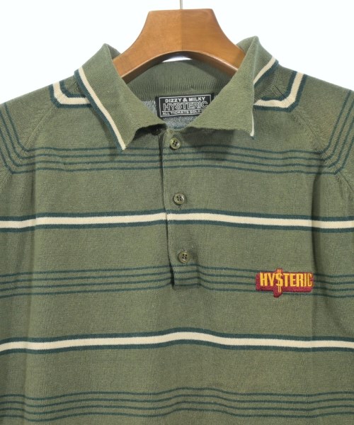 HYSTERIC GLAMOUR（ヒステリックグラマー）ポロシャツ カーキ サイズ:XL メンズ/2200653459417