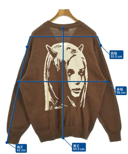 HYSTERIC GLAMOUR（ヒステリックグラマー）カーディガン 茶 サイズ:XL メンズ/2200653459561