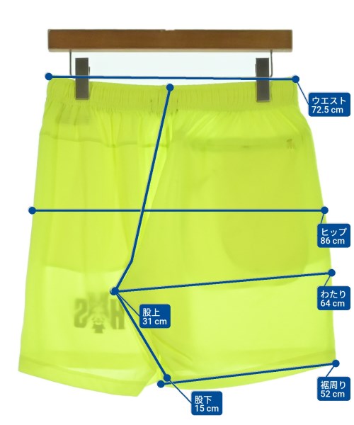 HYSTERIC GLAMOUR（ヒステリックグラマー）ショートパンツ 黄 サイズ:M メンズ/2200653268224
