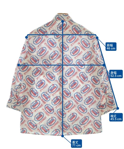 HYSTERIC GLAMOUR（ヒステリックグラマー）カジュアルシャツ 白 サイズ:L メンズ/2200659474162