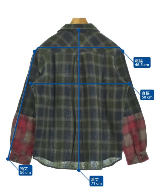 HYSTERIC GLAMOUR（ヒステリックグラマー）カジュアルシャツ カーキ サイズ:F メンズ/2200660898056