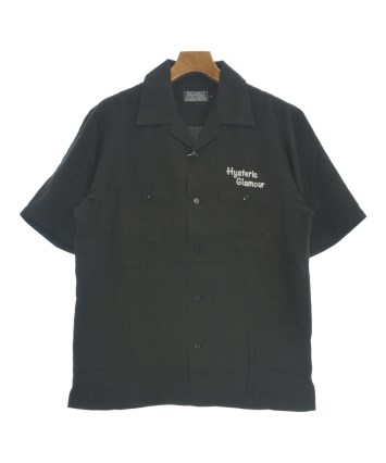 HYSTERIC GLAMOUR（ヒステリックグラマー）カジュアルシャツ 黒 サイズ