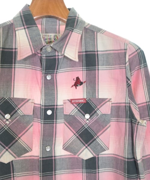 HYSTERIC GLAMOUR（ヒステリックグラマー）カジュアルシャツ ピンク サイズ:S メンズ/2200636838130