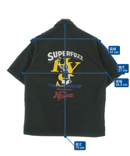 HYSTERIC GLAMOUR（ヒステリックグラマー）カジュアルシャツ 黒 サイズ:L メンズ/2200632956104