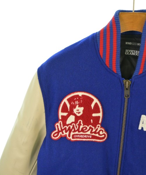HYSTERIC GLAMOUR（ヒステリックグラマー）スタジャン 青 サイズ:S メンズ/2200648782049