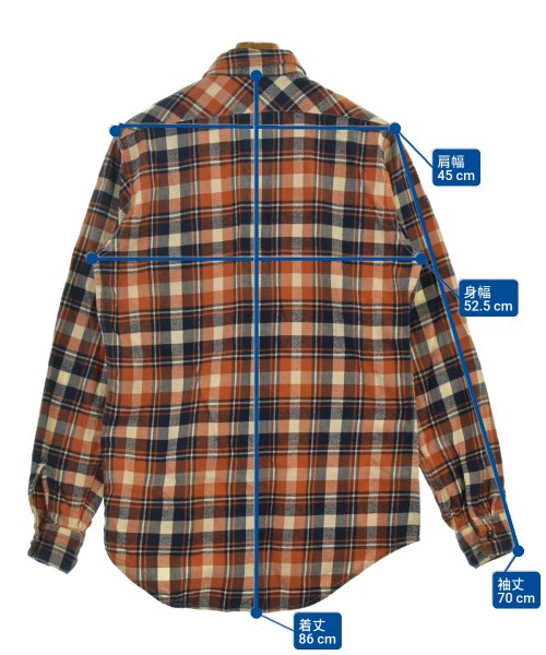 HYSTERIC GLAMOUR（ヒステリックグラマー）カジュアルシャツ オレンジ サイズ:F メンズ/2200641484032