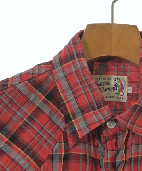 HYSTERIC GLAMOUR（ヒステリックグラマー）カジュアルシャツ 赤 サイズ:S メンズ/2200643652682