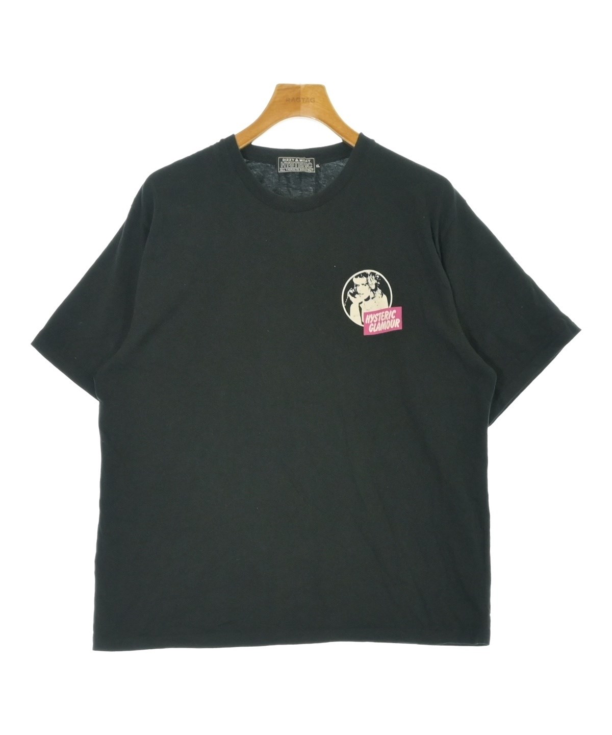 HYSTERIC GLAMOUR ナースプリント Tシャツ ブラック HYSTERIC GLAMOUR（ヒステリックグラマー）Tシャツ・カットソー 黒