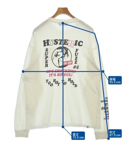 HYSTERIC GLAMOUR（ヒステリックグラマー）Tシャツ・カットソー 白 サイズ:XL メンズ/2200706851090
