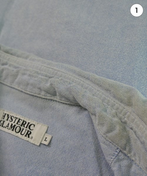 HYSTERIC GLAMOUR（ヒステリックグラマー）カジュアルシャツ 青 サイズ:L メンズ/2200662711100