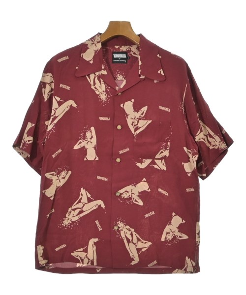 HYSTERIC GLAMOUR(ヒステリックグラマー)カジュアルシャツ 赤 サイズ:L/2200661837436