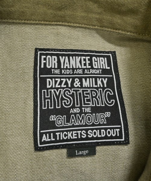 HYSTERIC GLAMOUR（ヒステリックグラマー）カジュアルシャツ カーキ サイズ:L メンズ/2200667360013