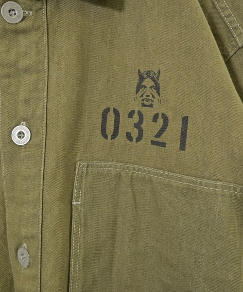 HYSTERIC GLAMOUR（ヒステリックグラマー）カジュアルシャツ カーキ サイズ:L メンズ/2200667360013