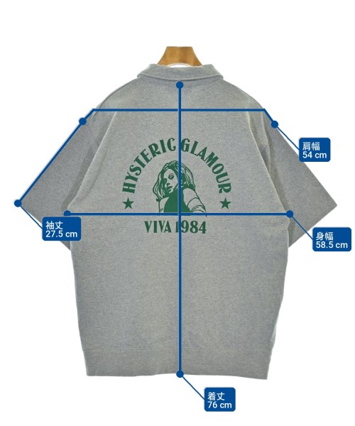HYSTERIC GLAMOUR（ヒステリックグラマー）スウェット グレー サイズ:XL メンズ/2200729874014