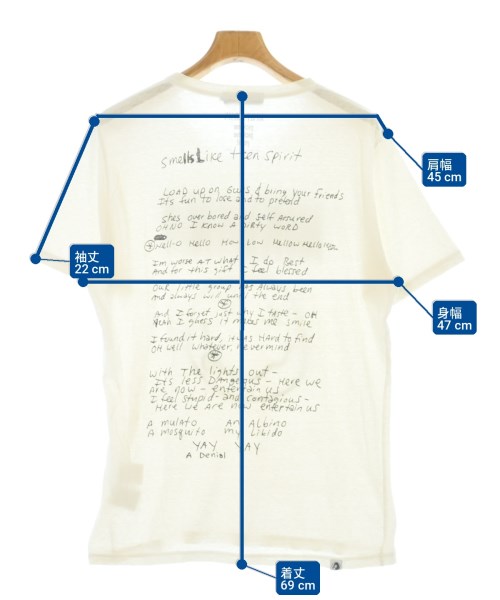 HYSTERIC GLAMOUR（ヒステリックグラマー）Tシャツ・カットソー 白 サイズ:M メンズ/2200720915051