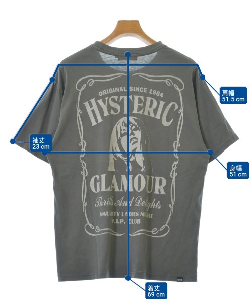 HYSTERIC GLAMOUR（ヒステリックグラマー）Tシャツ・カットソー グレー サイズ:L メンズ/2200718346010