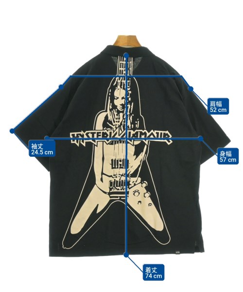 HYSTERIC GLAMOUR（ヒステリックグラマー）ポロシャツ 黒 サイズ:M メンズ/2200728707047