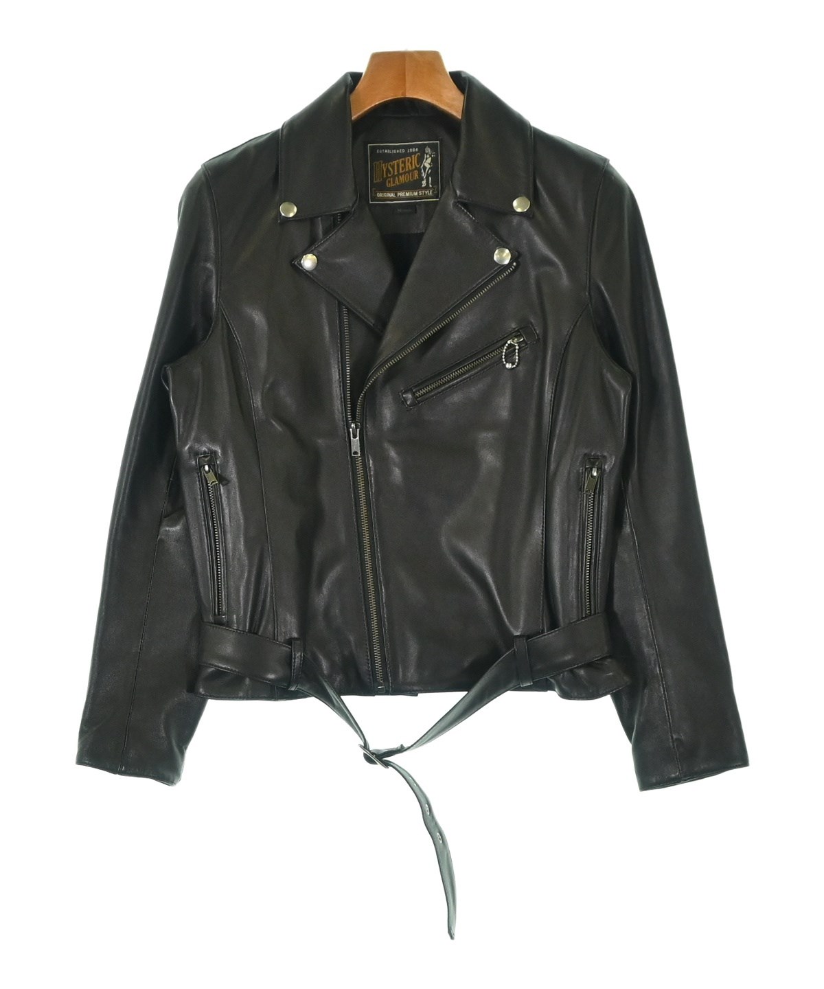 HYSTERIC GLAMOUR（ヒステリックグラマー）ライダース 黒 サイズ:M