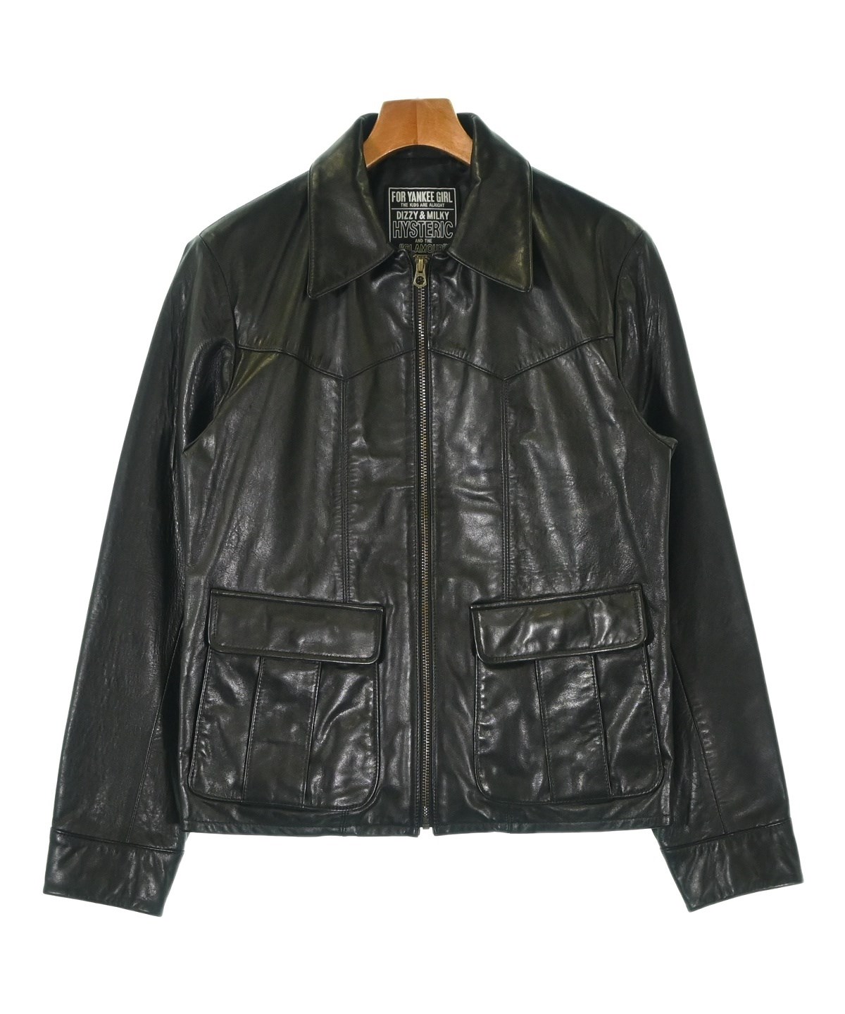 HYSTERIC GLAMOUR ライダース HYSTERIC GLAMOUR（ヒステリックグラマー）ライダース 黒 サイズ:M